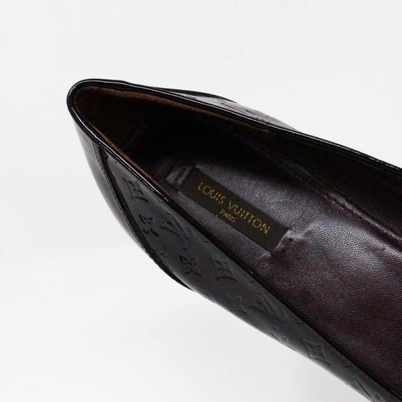 LOUIS VUITTON #35452 Burgundy Vernis Flats (US 9 EU 39) - Picture 4 of 9